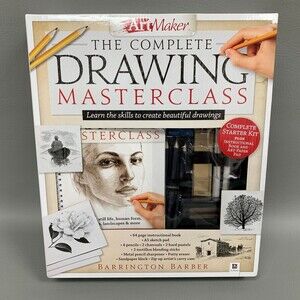 Hinkler Art Maker Kit The Complete Drawing Masterclass Barrington Barber NIB